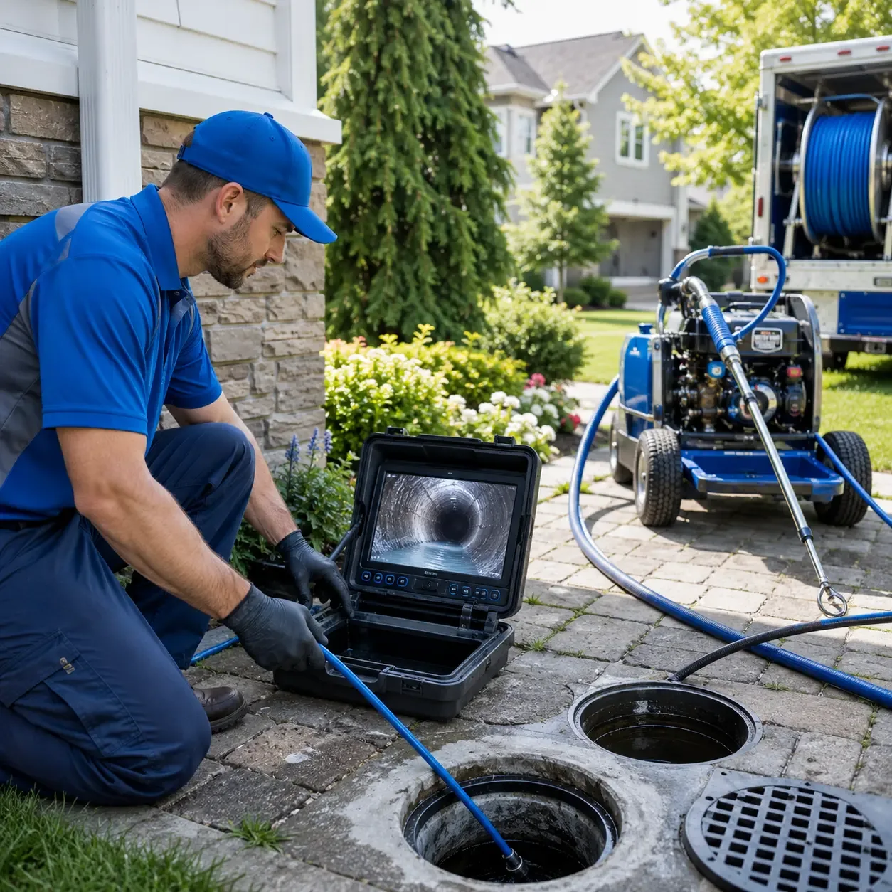 Outdoor drain cleaning professionals serving Cold Spring Harbor, NY