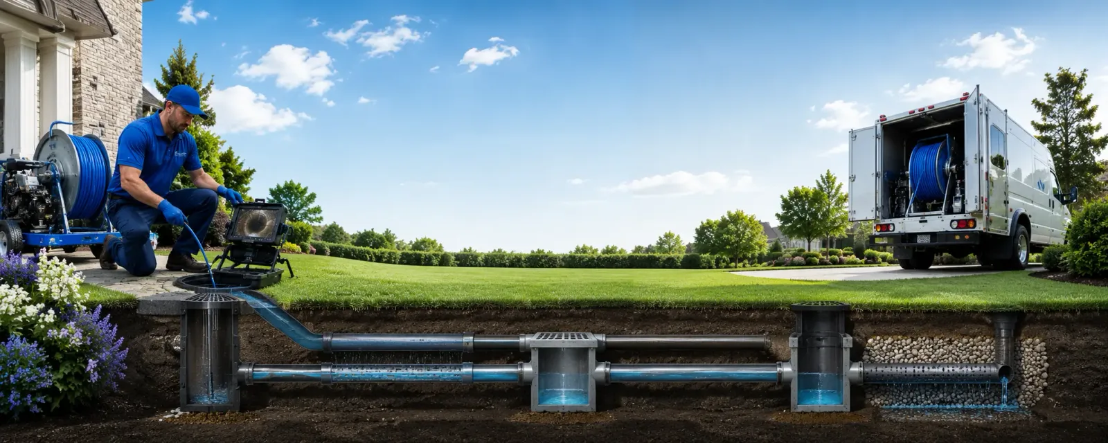 Outdoor drain cleaning information for Cold Spring Harbor, NY